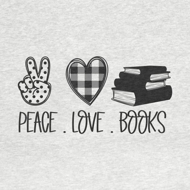 peace love books by Mstudio